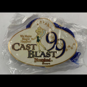 Vintage Disney Tinker Bell Cast Blast 1999 Cast Member Metal Lanyard New